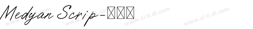 Medyan Scrip字体转换 Medyan Scrip字体转换